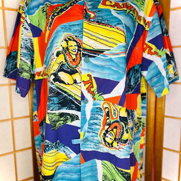 Vintage Jams World Mid-Pacific Carnival Aloha Shirt - Picture 2 of 6